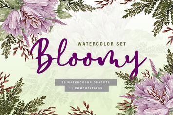 Bloomy - Watercolor Collection