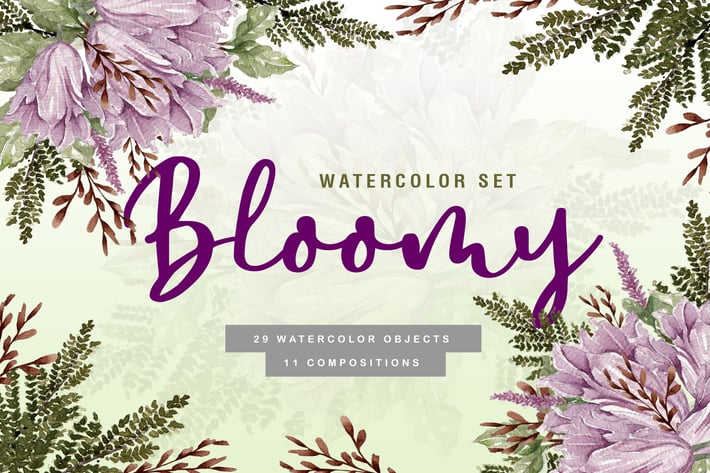 Bloomy - Watercolor Collection