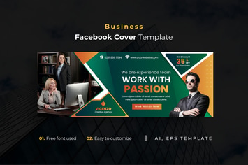 Business r24  Facebook Cover Template