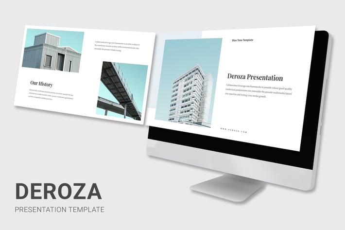 Leroza - Blue Color Tone Proposal Keynote