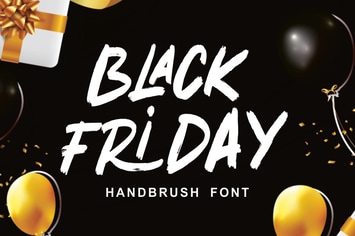 Black Friday - Motion Font