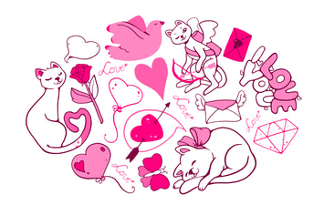 Lovely Cats Doodles