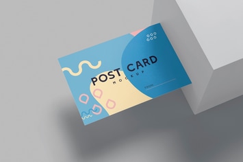 6x4 Horizontal Post Card Mockups
