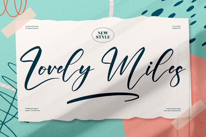 Lovely Miles Beautiful Script