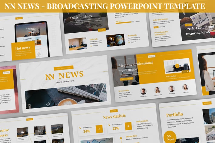 NN News - Broadcasting Powerpoint Template
