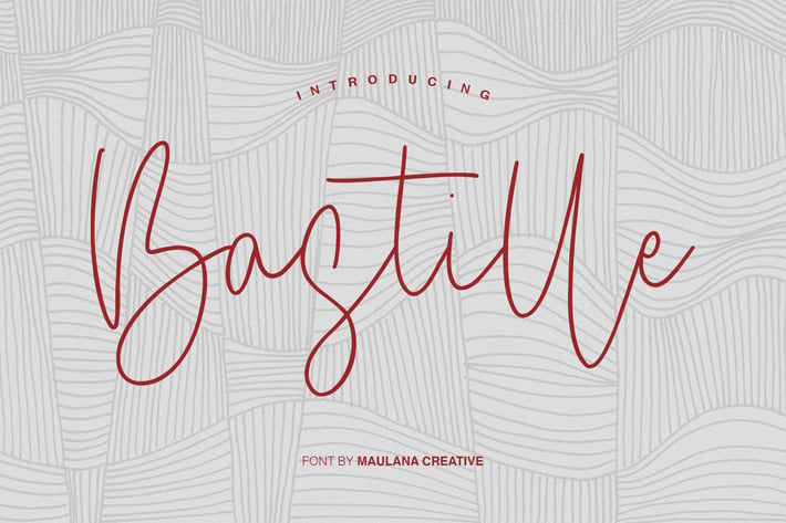 Bastille Signature Font