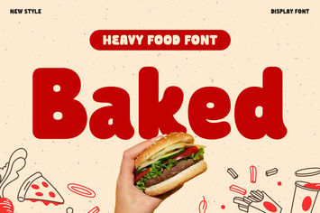Baked - Heavy Food Font