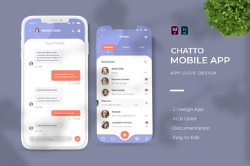 Chatto | App Design Template