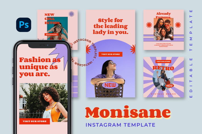 Monisane - Retro Instagram Stories and Post