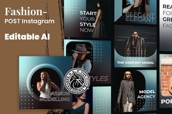 Fashion Model Instagram Template