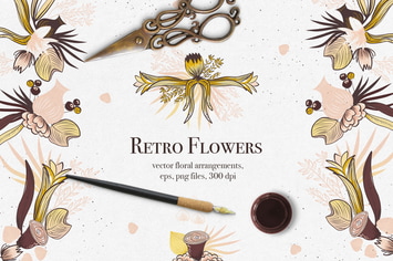 Retro Flowers