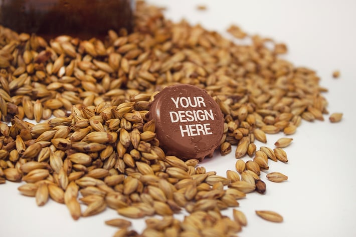 Cap & Bottle Malt Mockup