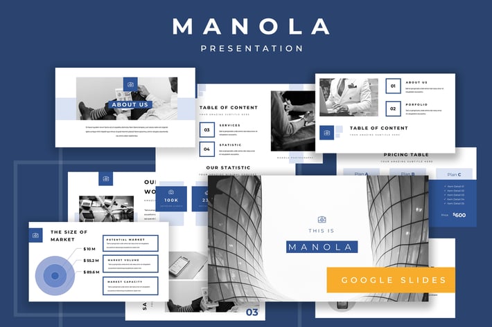Manola Pitch Deck Google Slides Presentation