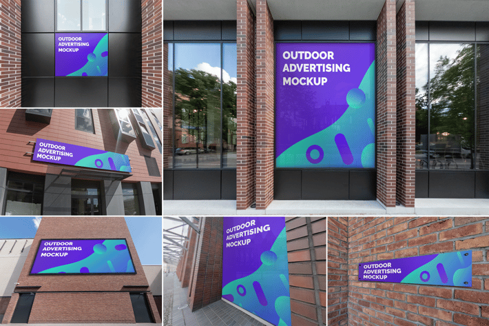 Outdoor Advertising Mockups Vol. 4