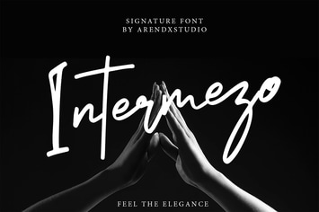 Intermezo Signature Font