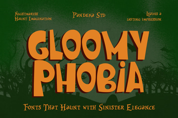 Gloomy Phobia - Spooky Retro Font