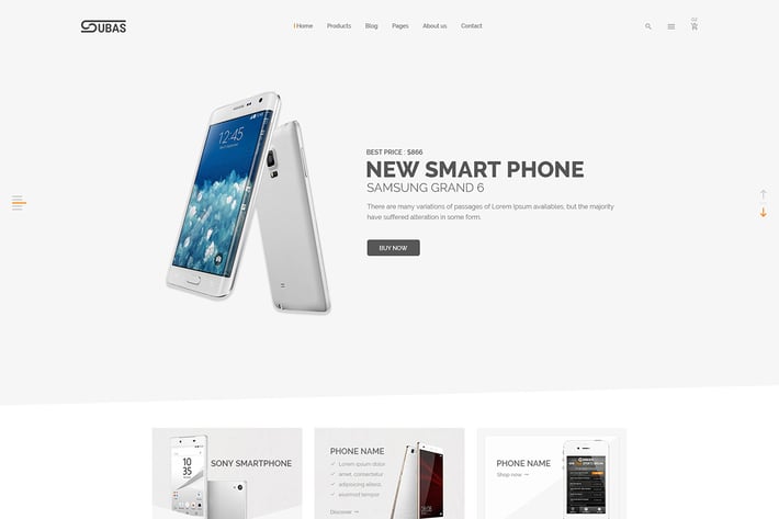 Subas - eCommerce PSD Template