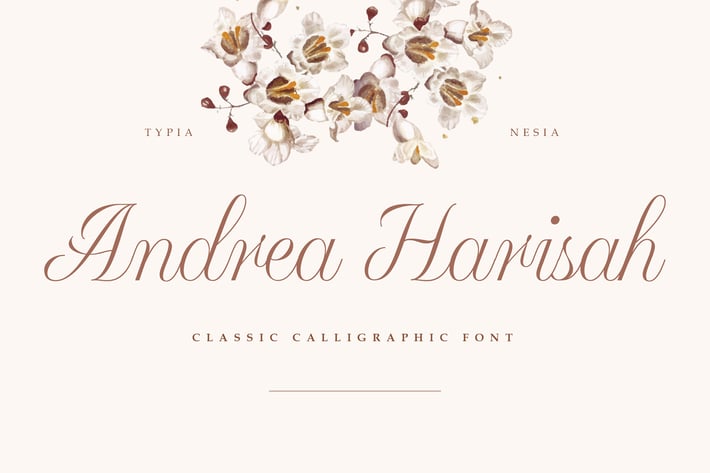 Andrea Harisah - Classic Beauty Calligraphic Font