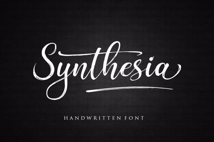 Synthesia Brush Script