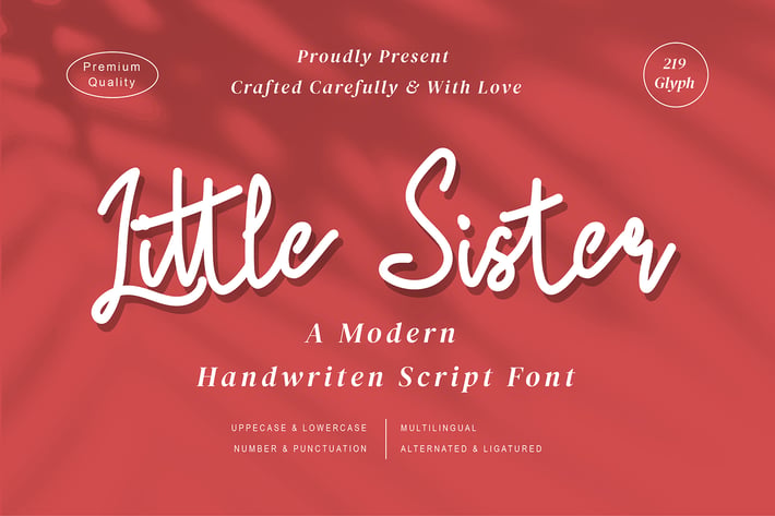 Little Sister - Modern Script fonts