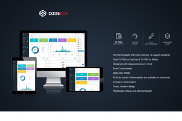CodeBox – Admin Dashboard UI template