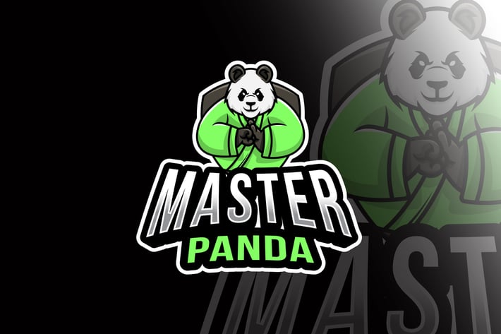 Master Panda Esport Logo Template