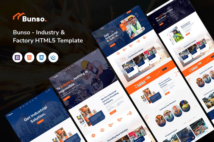 Bunso - Industry & Factory HTML5 Template