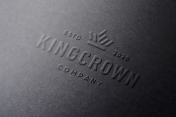 Paper Emboss Logo Mockup