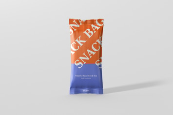 Snack Foil Bag Mockup - Slim Size