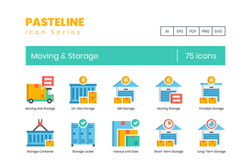 75 Moving & Storage Icons
