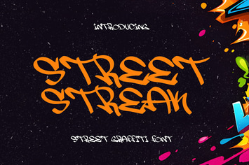 Street Streak – Raw & Edgy Urban Graffiti Font