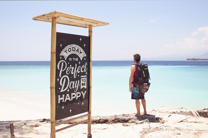 Beautiful Beach Slate Mockup
