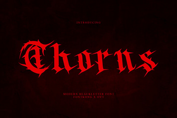 Thorns - Modern Blackletter Font