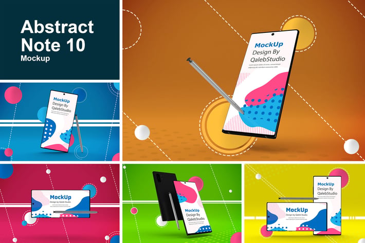 Abstract Note 10 Mockup
