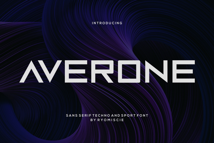Averone - Sans Serif Techno And Sport Font