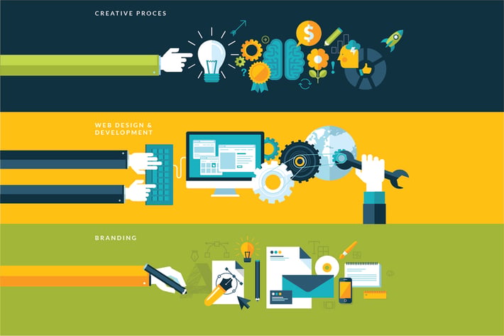 Set of Flat Web and Graphic Design Banners
