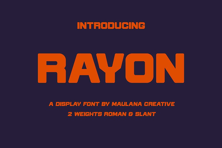 Rayon Display Font