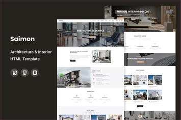  Saimon - Architecture & Interior HTML Template 