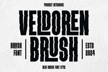VELDOREN BRUSH - Brush Font 