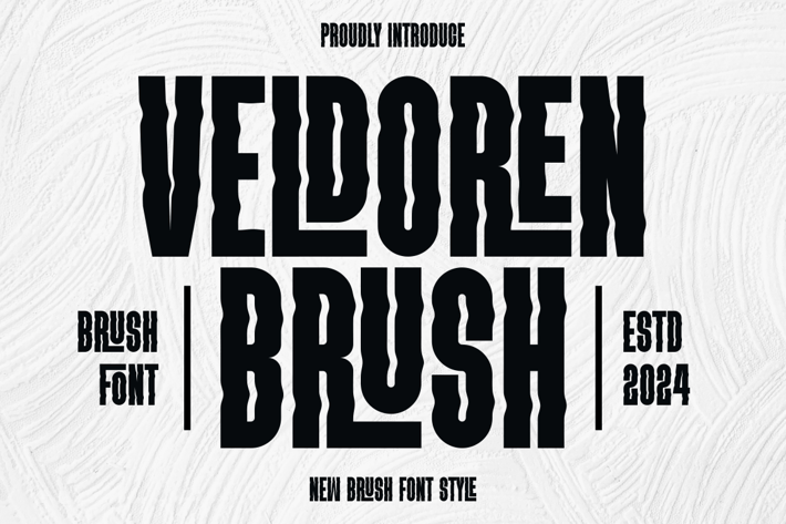 VELDOREN BRUSH - Brush Font 