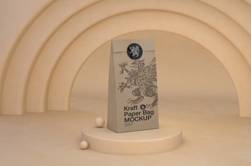 Kraft Paper Bag Mockup