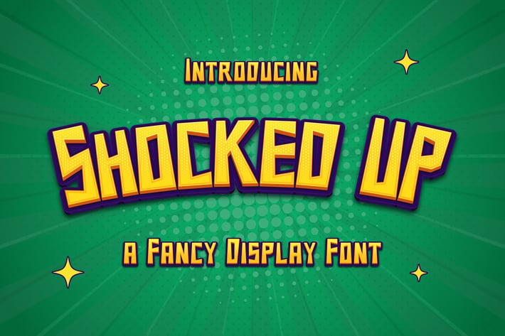 Shocked Up – A Fancy Display Font
