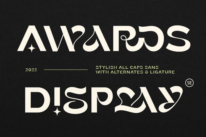 Awards - Stylish Display Sans
