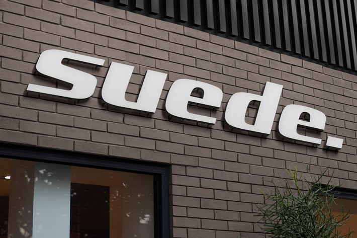 3D Metal Sign Logo Brick Wall Mockup