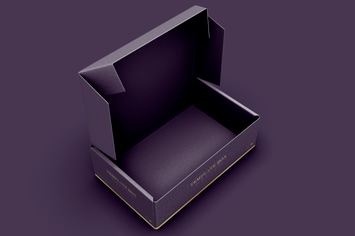 Rectangular Cardboard Box Mockup