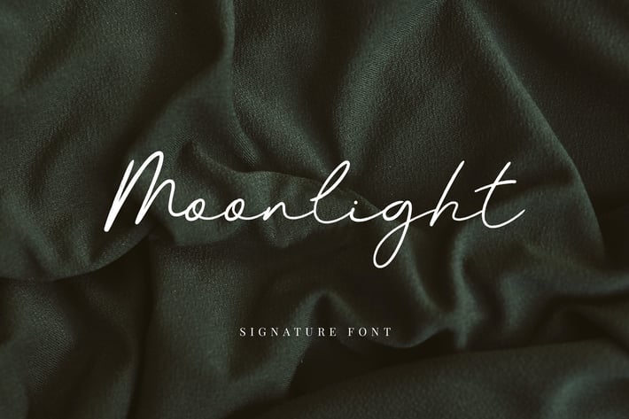 Moonlight Signature Font