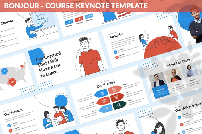 Bonjour - Course Keynote Template