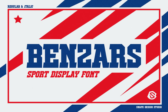 Benzars - Sport Display Font