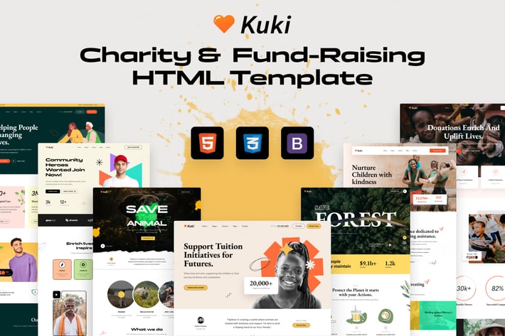 kuki - Charity & Nonprofit HTML5 Template