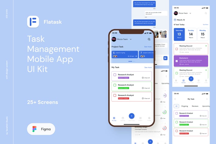 Flatask - Task Management UI Kit